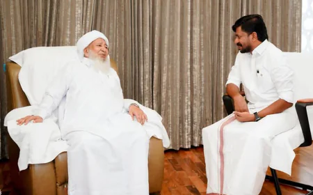 കാന്തപുരം ഉസ്താദുമായി മന്ത്രി അഡ്വ. ഒ ജെ ജനീഷ് കൂടിക്കാഴ്ച നടത്തി 