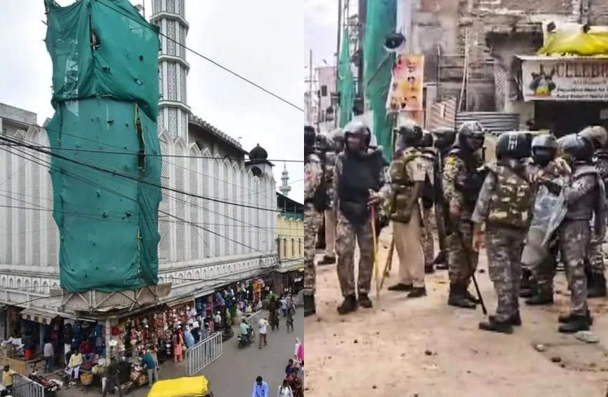 ഷാഹി മസ്ജിദിന്റെ ഒരു ഭാഗം പൊളിച്ചുമാറ്റാനുള്ള നീക്കത്തിനിടെ സംഘർഷം; കണ്ണീർവാതകം പ്രയോഗിച്ച് പൊലീസ്