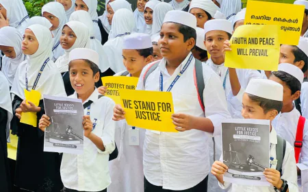 രാജ്യത്തിന്റെ ജനാധിപത്യ വീണ്ടെടുപ്പിനുള്ള സമരത്തിന് ഐക്യദാർഢ്യവുമായി കുഞ്ഞുകൈകൾ